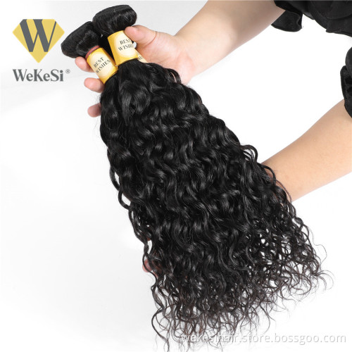 Raw Hair Vendors WKS Straight Extension Bundle Raw Hair Unprocessed Virgin Donor Cuticle Aligned 8a 9a 10a Brazilian Weaving